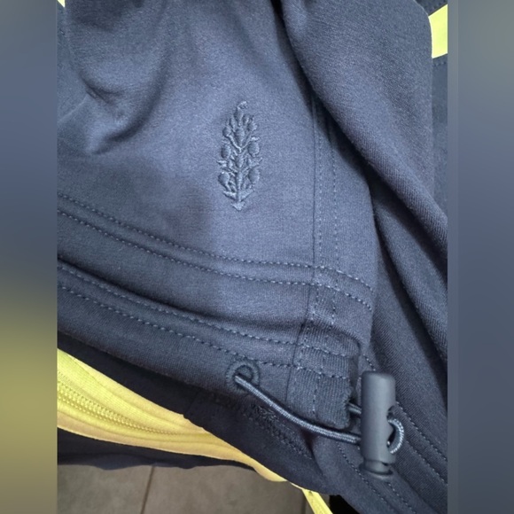 Free People Movement “Right On Track” Zip Up Jacket - Small - Navy Blue Combo - Picture 10 of 12